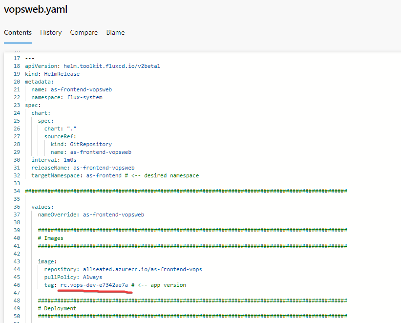 Update Yaml
